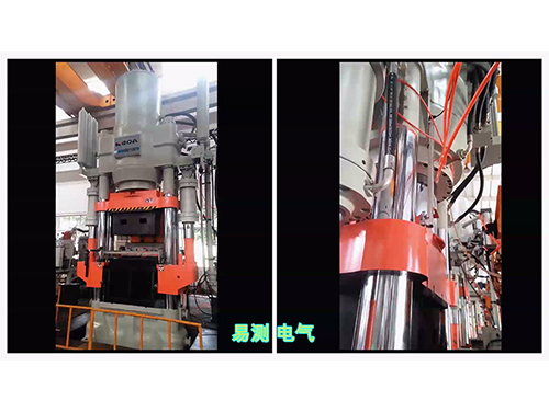 伺服液壓機(jī)上使用磁致伸縮位移傳感器控制模具開(kāi)度