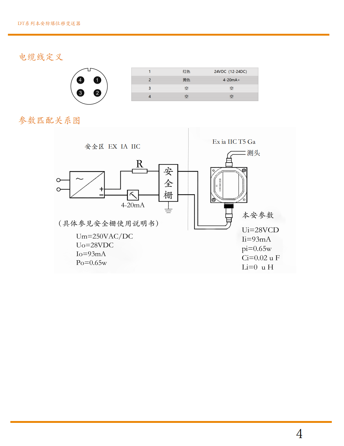 本安防爆位移傳感器